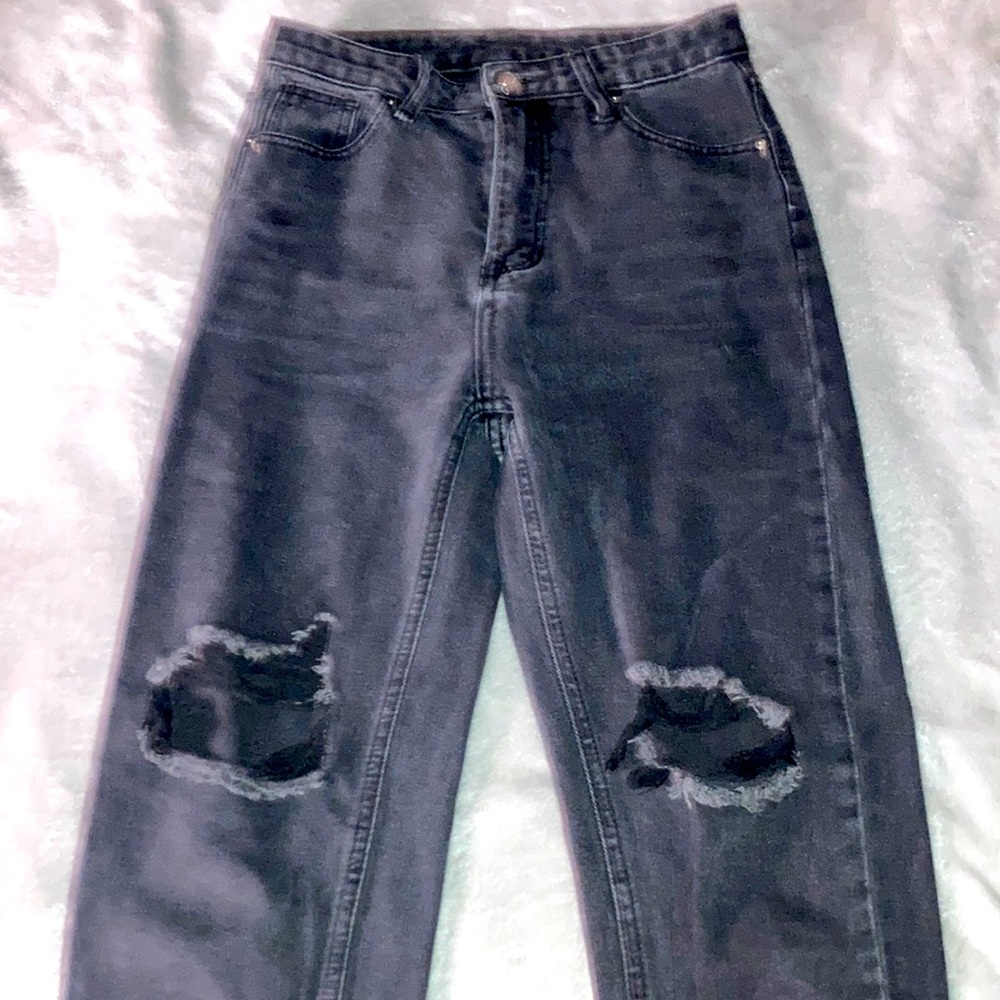 (XS) Black mom jeans (shein)